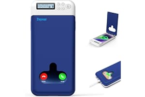 Dayear Scatola Telefono con Timer, Phone Locker Box with Timer per Android/iPhone(Max 6,7 Pollici), Prevenire la Dipendenza (blu)