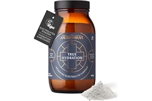 Ancient + Brave True Hydration 180g Jar - Electrolytes Powder with Magnesium, Potassium & Chromium - Natural Coconut Water Electrolyte Powder for Morning Hydration, Workout Recovery & Fasting Support