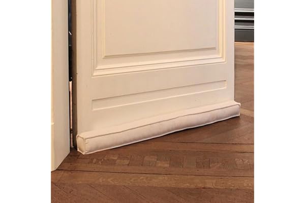 Rori Boudin de Porte magnétique, Beige, pour Porte de 90 cm, Protection Contre Les Courants d’air et Le Bruit, Forme carrée, différentes Tailles et Couleurs