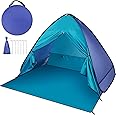 NovalLife Beach Tent Instant Pop Up Beach Shade Sun Shelter Tent Canopy Cabana with Carry Bag