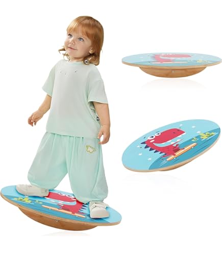 Planche D'équilibre En Bois ALAVA Avec Rouleau En Liège Naturel - Design Scandinave - Salle De Sport / Entraînement / Aire De Jeux Intérieure - France