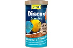 Tetra Discus Granules – fiskfoder för alla diskusfiskar, främjar hälsa, färgprakt och tillväxt, 250 ml burk