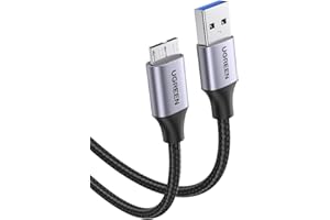 UGREEN Kabel Micro USB 3.0 Kabel USB 3.0 A do Micro B 5Gbps do Zewnętrznych Dysków Twardych.（2M）