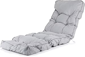 Alfresia Relaxer Replacement Cushion – Garden Relaxer Chair Cushion, Classic Style, Tightly Packed Crumb Foam Filling, Use Chairs and Outdoor Furniture, Choice of Colour (Grey)