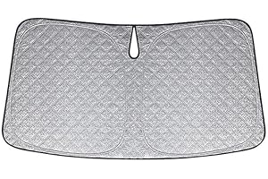 TIVEKEO Pare-Soleil Anti-UV Pliant pour Pare-Brise Avant Remplacement pour Citroen C3 SX/SY 2016-2025, Pare Soleils pour Voiture à l'intérieur Pliable Couverture, Protection Anti-poussière Réfléchissante UV