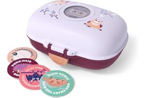 monbento - Caja de Merienda Infantil MB Gram Owly - Búho - Caja de Merienda para Niños - Ideal Escuela o Parque - Sin BPA - Segura y Duradera - Purpura