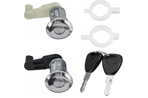 Twowinds - Bombín Cerradura 7701468981 Compatible con Renault Megane, Scenic (1996-2003) Clio, Thalia (1998-2005) - Puerta Delantera Izquierda, Derecha (ambos lados) - 7701468982 - Llave (set de 2)