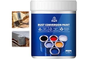 GENERIC Weatherproof Rust Converter Paint for Metal, 300g Rust Conversion Paint for Metal, Car, Fences, Industrial Equipment, No Mixing Required (White)