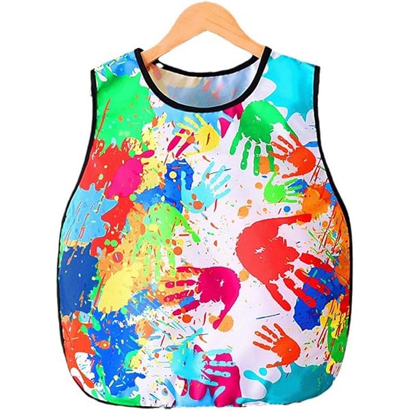 Kinder Malschürze Ohne Taschen – Wasserdicht, Langärmlig, Für Malen & Basteln (6-12 Jahre)