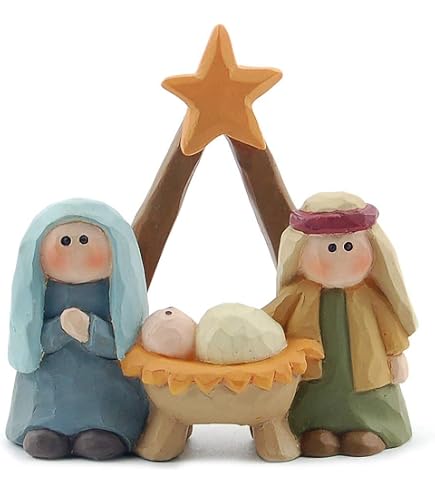 Weihnachtskrippe Metall/Holz – Moderne Tischdekoration Schwarz, 33 Cm, Für Innen