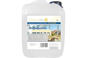 ‎RICHTER CHEMIE Glasdachklar365 Terrassendach- und Wintergarten Reiniger | Terassendach reinigen | Langanhaltender Schutz mit Nano-Versiegelung für Wintergärten 5 Liter