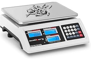 Steinberg Systems Balanza Cuentapiezas Báscula Digital SBS-ZW-30005 (Rango de pesaje: 0,2 g - 3 kg, Precisión: 0,05 g, Plato de 22,8 x 28 cm, Batería 80 h)