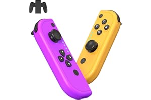 Yantree Switch Controller, 2 L/R Wireless Controller kompatibel mit Switch/OLED/Lite, mit 6-Achsen/Vibration/Aufwachen, mit Wiederaufladbarer Ständer