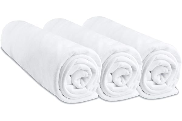 Lot de 3 Draps Housse 32x72 cm Bébé pour Couffin Berceau Nacelle Lit Bébé | 100% Coton | Extensible | Doux & Respirant | Marque Easy Dort |Label Oeko-Tex | Fabriqué en Europe