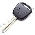 Automobile Locksmith For Toyota 1 side button remote key case shell with TOY43 key blade