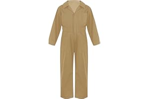 Jugaoge Unisex Kinder Arbeitsoverall Mädchen Jungen Arbeitskleidung Baumwolle Overall Arbeitsanzug Schutzanzug Coverall Halloween Outfits