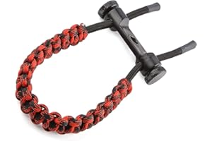 SHARROW Archery Bow Sling Braided Bow Wrist Sling Strap Adjustable for Recurve Bow Compound Bow