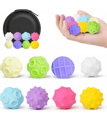 Lot De 8 Jouets Magnétiques Anti-Stress En Silicone - Soulagement Anxiété, TDAH, Autisme, TOC