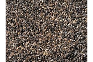 WFW wasserflora 10 kg Aquarienkies Dunkelbraun für EIN 60L Aquarium, Kristall-Quarzkies feine Körnung 1-3 mm