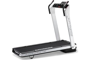 JK FITNESS Tapis Roulant Elettrico Pieghevole SUPERCOMPACT48 | Motore 2.0 hp DC | Velocità 1-16 km/h | Inclinazione 12 Livelli | Touchpad Alta Definizione | Salvaspazio e Preassemblato