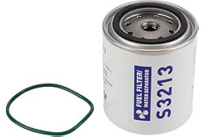 Keenso Filtro Separador de Agua Y Combustible, Buen Sellado, Filtro de Combustible a Prueba de Herrumbre, Separador de Agua Y Combustible de Repuesto S3213 para Yate a Motor