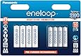 Panasonic eneloop, Ready-to-Use Ni-MH Akku, 8er Kombi-Pack, 4x eneloop AA Mignon + 4x eneloop AAA Micro, 2100 Ladezyklen, starke Leistung, geringe Selbstentladung, wiederaufladbare Akku Batterie