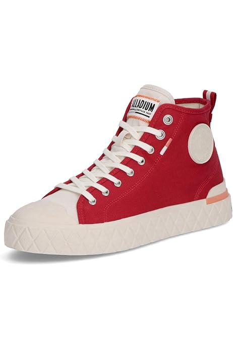 Baskets Palladium Blanche Rouge Chaussures Rouge Palladium Pour