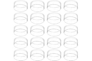 PATIKIL Supporto Sfera in Acrilico per Sfera Cristallo, 20 Pz Stand Sfera Trasparente per Pallina da Golf Softball Marmo Collezioni Sfere Cristallo