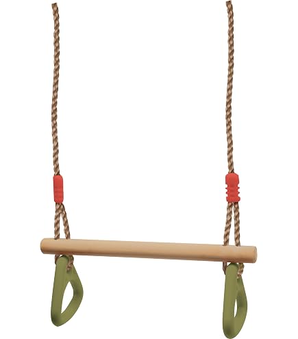 Balançoire Bois Extérieur - Siège En Pin Avec Corde Chanvre Réglable - Charge 200kg - Pour Enfants Et Adultes