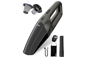 TANYO Handstaubsauger Akku, 14000Pa Kabellos Handstaubsauger mit Waschbar HEPA-Filter, Mini Auto Staubsauger Stark und Tragbar, Autostaubsauger für Auto, Haus, Tierhaare, Küche (Schwarz Gemischt