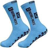 Ghassy Co. Men's Anti-Slip Base Football Running Fitness Cotton Sports Socks