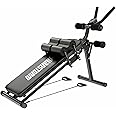 HANSTORM Strength Training Bench Workout Adjustable, Home Abdominal Bench Exercise Equipment, Incline Decline Sit Up Bench Foldable, Suitable men and women, Black