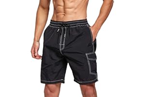 Tansozer Short de Bain Homme Maillot de Bain Homme Short de Plage Homme Séchage Rapide