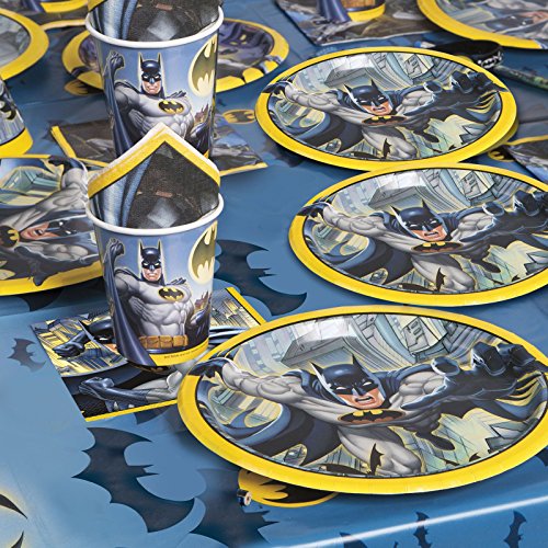 Party Showroom DC BATMAN per bambini compleanno Articoli per la tavola confezione FESTA KIT PER 8 ospiti