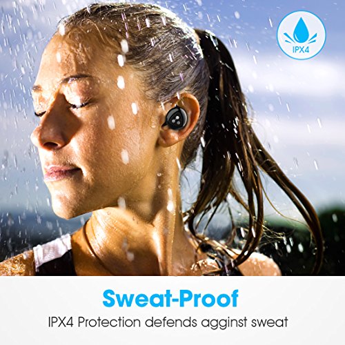 Auricolari Bluetooth Stereo In Ear Senza Fili, Auricolare Bluetooth Mini con Custodia e Base di Ricarica Intelligente Syllable D900 Mini Compatibli con Smartphone e Tablet Android, Iphone e Ipad