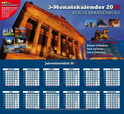 3-Monatskalender Berlin-Brandenburg 2013