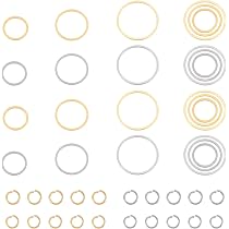 Unicraftale 16 Pz 4 Stile 201 Collegamenti / Connettori In Acciaio Inox Foglia Collegamenti Foglia Di Collegamento Connettore Di Fascino Collegamenti 1 4 1 8 Millimetri Foro Di Collegamento In Metallo Connettori Foglia Di