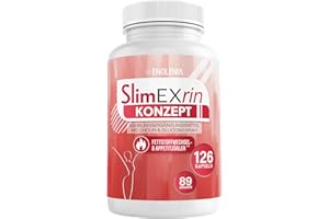 ENOLENIA SlimEXrin® KONZEPT – Stoffwechsel & Appetitzügler – Hochdosiert mit Cholin und Glucomannan – Extrem, schnell & endlich – für Frauen und Männer – Nahrungsergänzungsmittel, 126 Kapseln
