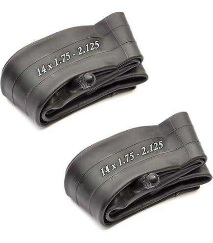 Bike Inner Tube 2-Pack - Rubber Tire Tubes For Mountain & Road Bikes (Multiple Sizes Available)