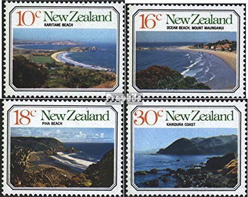 Stamps for collectors: New Zealand 716-719 (complete.issue.) unmounted mint / never hinged 1977 Coasts