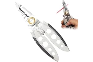 GYZGIRLOVER Wire Stripper Cutter-7 inch Multi-Purpose Portable Wire Stripping Tool, Long Nose Wire Stripper, Professional Tool Gift, Electrical Wire Cutter for Electricians, Stripping and Cutting