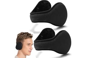 KYEDGC 2pcs Ear Muffs, Ear Muffs Women, Earmuffs, Ear Warmers For Women, Ear Warmers, Classic Wool Winter Warm Ear Muffs For Both Men And Women, Soft Plush, Cold Winter Earmuffs