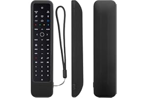 YIBICHIN Ochronne silikonowe etui na pilot zdalnego sterowania Bose Soundbar 500 700, odporne na wstrząsy, nadające się do prania i przyjazne dla skóry etui, antypoślizgowe i trwałe (czarne)