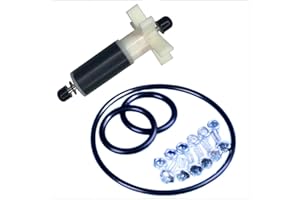 FMJZJF FIX E02 Hot Tub Water Pump for Coleman for Salu-SPA for Lay-ZSpa Repair Part Number #58113 P4071 Filter Pump Service Repair Kit w/Impeller & Shafts Six Sets of Screws