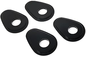 ‎SIMDA PRO Simda Pro Motorrad Binker Adapterplatten Blinkerplatten Hochwertige CNC Aluminium Montageplatten Vorne oder Hinten Passend für (Yamaha YZF-R1 YZF-R6 FZ6 FZ1 Fazer (SA1401)