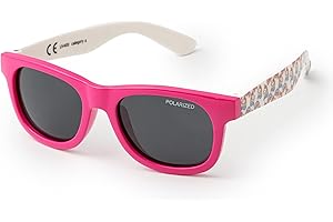 Kiddus Occhiali da Sole per Bebe, Bambino e Bambina, Polarizzati, per Bambini da 8-24 mesi, Protezione UV400 CAT3, Aste Flessibili senza BPA