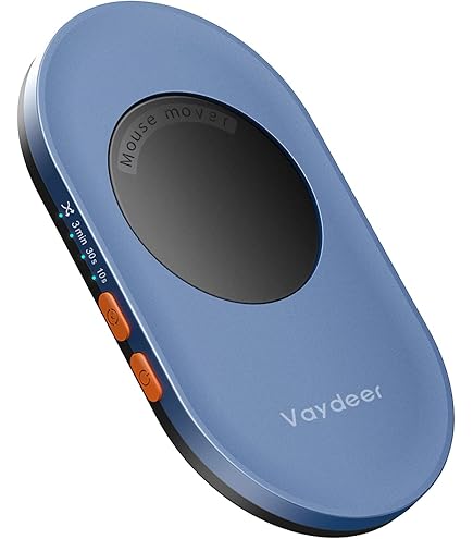 Meatanty Petite souris en métal - Déplacement USB indétectable - Shaker automatique avec écran - 3 modes de déplacement - Toggler Giggler pour garder votre ordinateur / PC/ordinateur portable actif