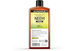 ORGALIANE Huile de Neem 150 ml - Huile végétale 100% pure pressée à froid - Maison et Jardin