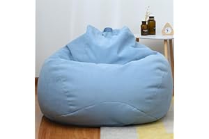 Odot Bean Bag, Soft Gaming Bean Bag Chair for Adult Teenagers, Removable, Washable Bean bag Cover for Outdoor Garden Livingroom Playroom Bedroom Dorm(No Filler) (XL(100x120cm),Sky Blue)