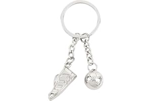 BETESSIN Llaveros de Coche, Colgantes de Fútbol Balon Soccer, Llavero de Zapato de Fútbol, Llavero de Rueda Neumático de Automoción, Colgante Llavero de Accesorios de Coche para Hombre Mujer